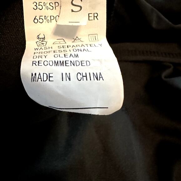 Maison Femalien Overall Dress Plunge V Neck Evening Chic Glam Black Small - Picture 3 of 4